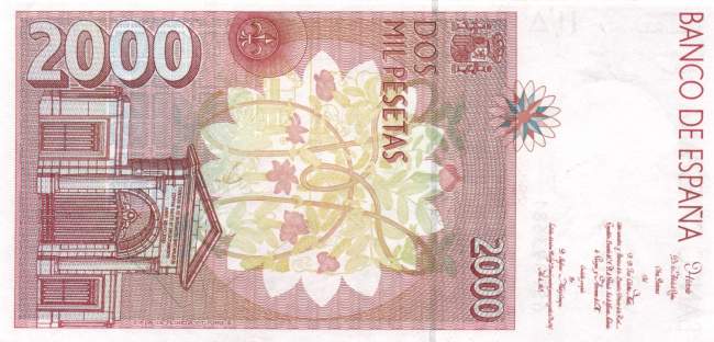 2000 Pesetas 24.4.1992